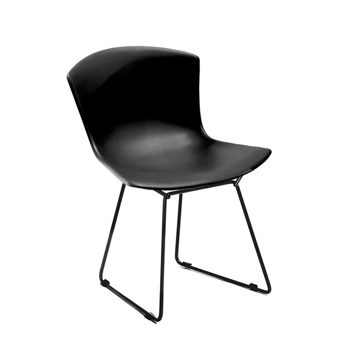 Bertoia Plastic Side Chair w kolorze czarnym