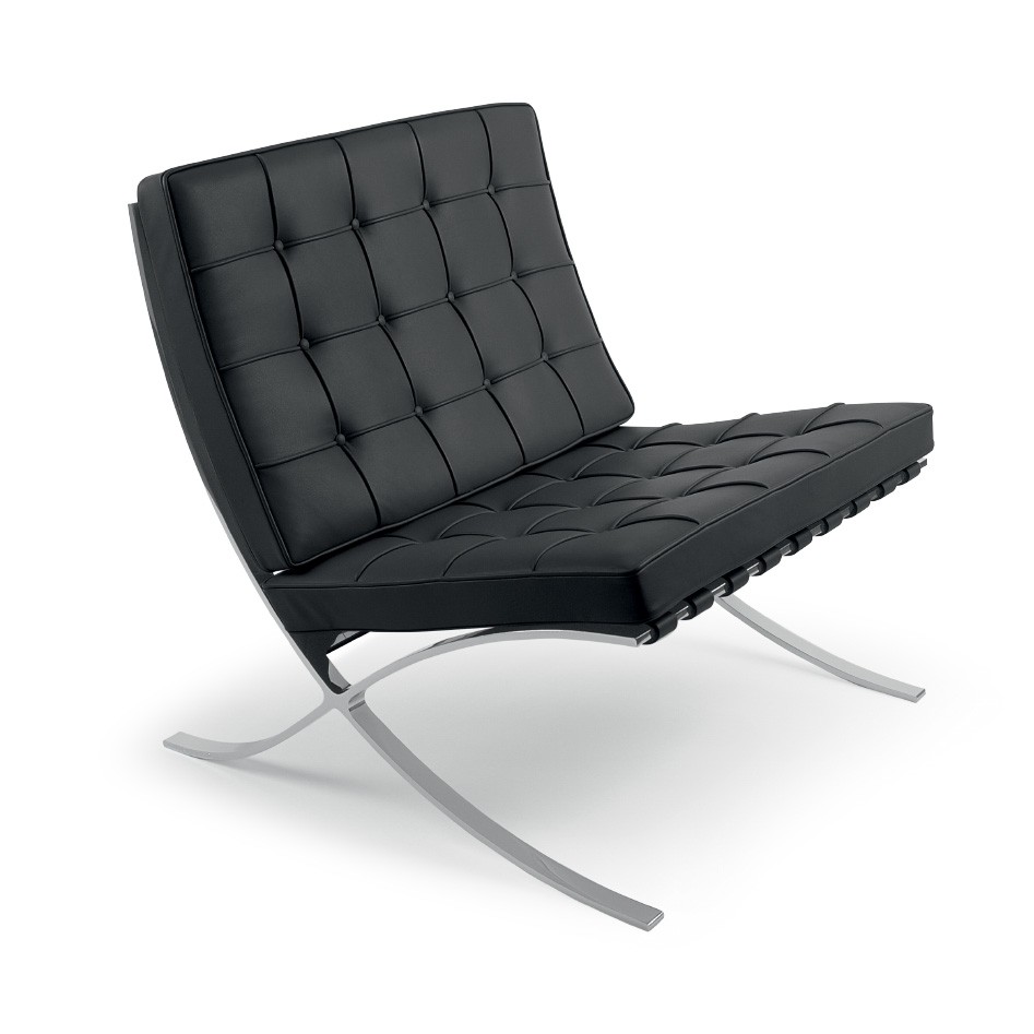 Fotel Barcelona Chair w kolorze czarnym