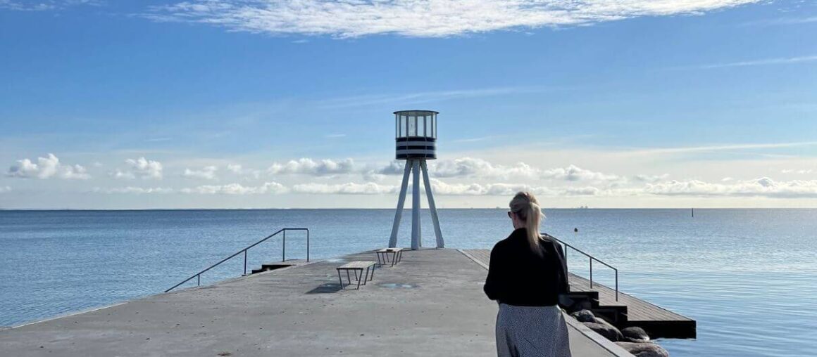 Plaża Arne Jacobsena- projekt nadmorskiego osiedla Klampenborg