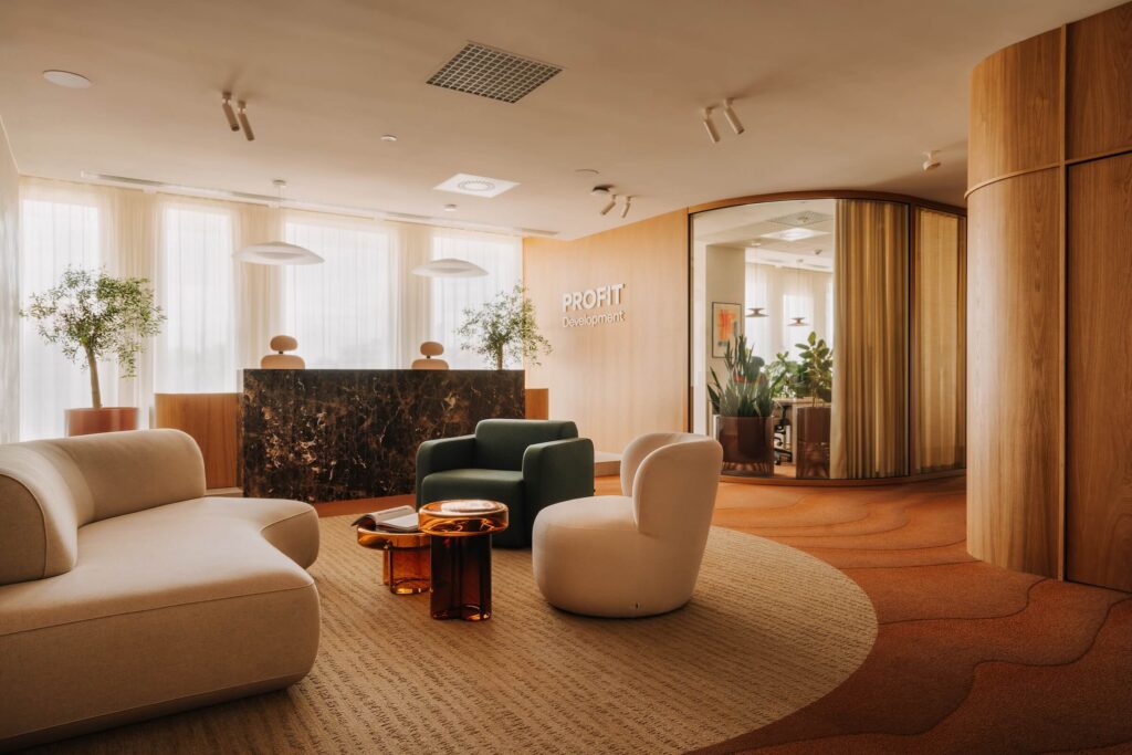 Realizacja biura Profit Development przez Bakata Design